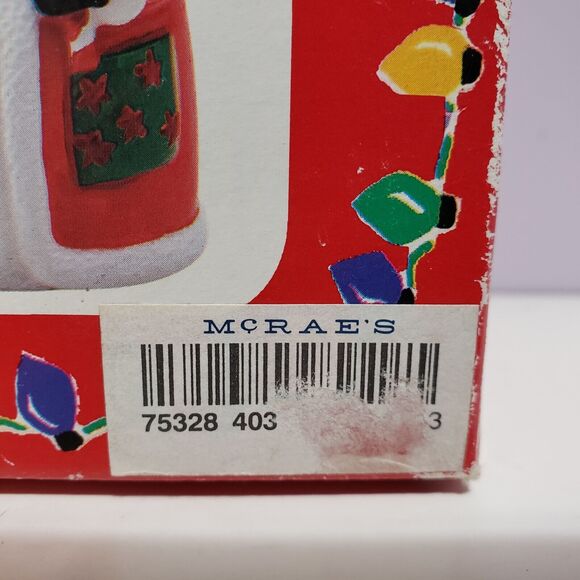 Cookk's Bazaar Vintage Set of Santa Candle Holders  Christmas In Box - Picture 3 of 12